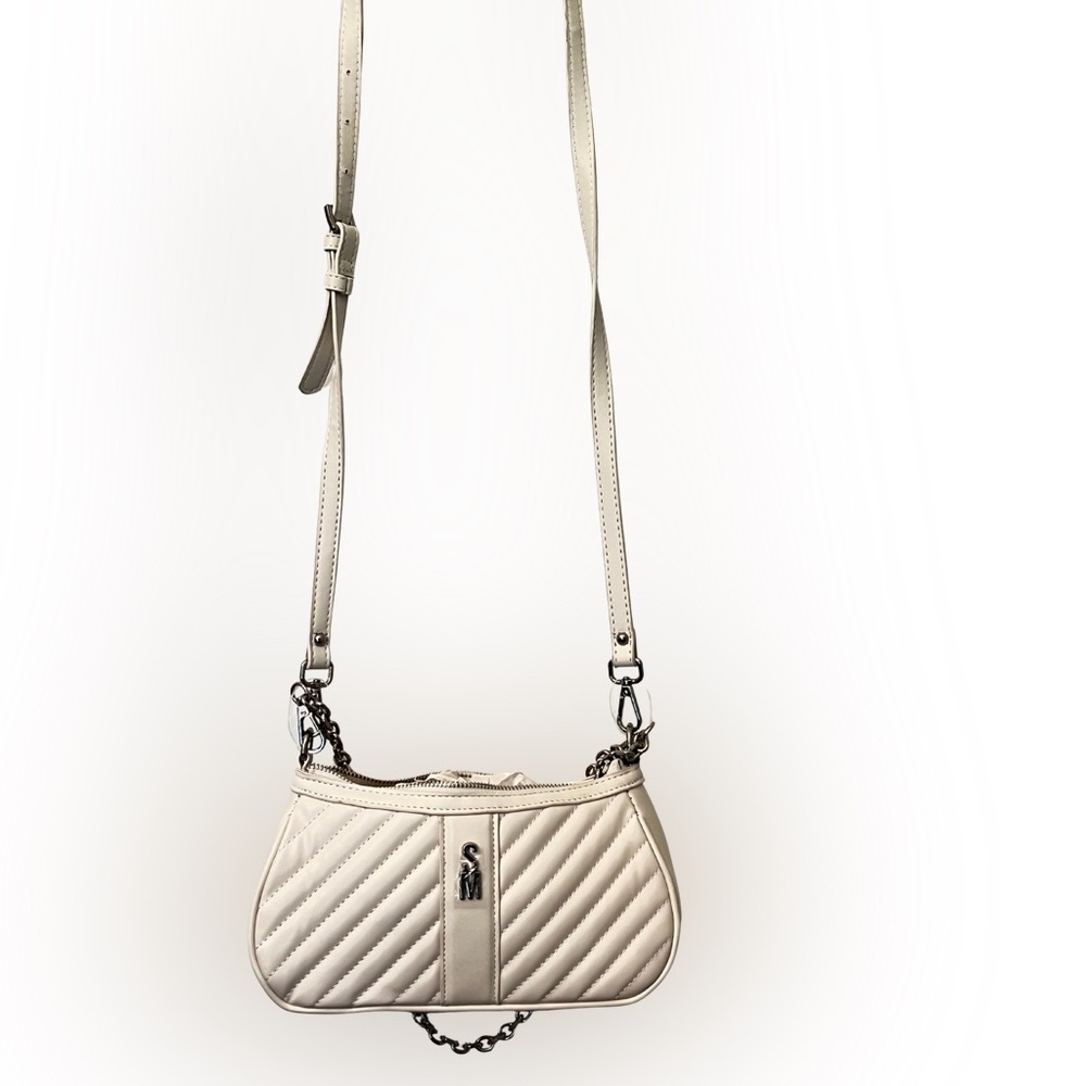 Steve Madden Bvalero Vanilla Quilted Crossbody Bag NWT 🤍 Trendy Neutral